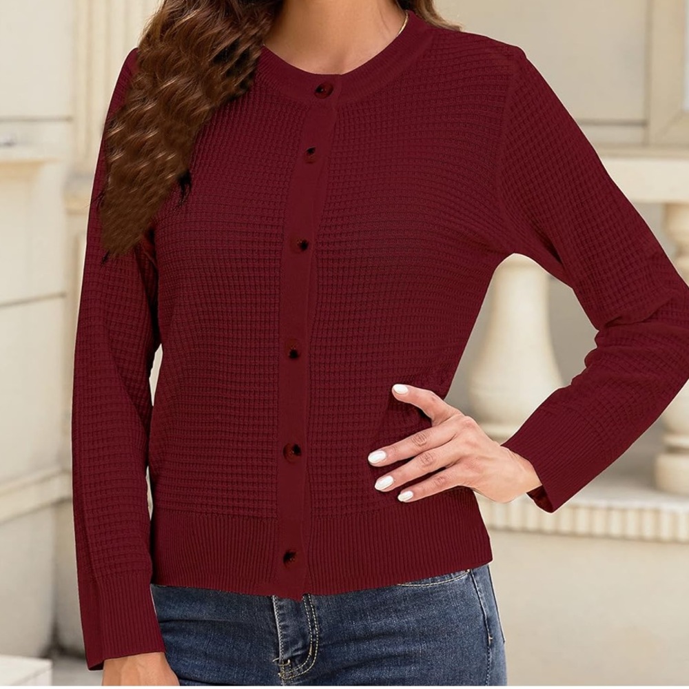 Eanuer Button-Up Cardigan Sweater – Size M – NWT